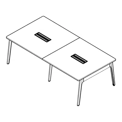 Image for Modernform Orbix Meeting Table with Turnbox 2 Set