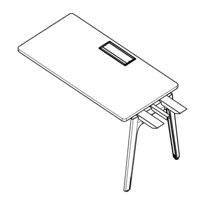 Image for Modernform Orbix Extension Desk with Flip-up