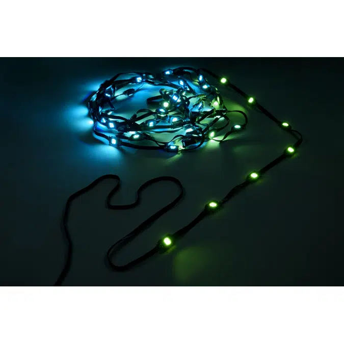 Exterior Dot-4 Pro Outdoor-Rated, String-Based RGBW LED Dots - Medium