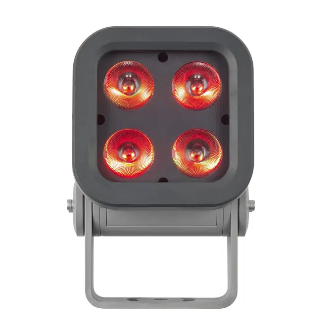 Exterior Wash Pro S QUAD Outdoor-rated QUAD color wash light with creative control