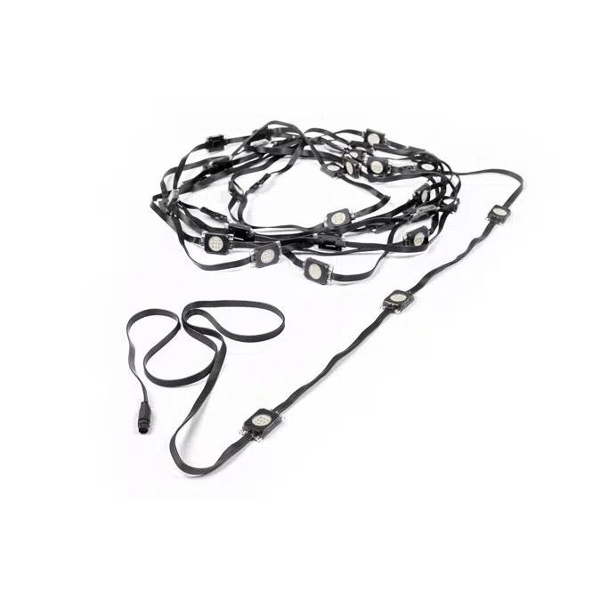 Exterior Dot-9 Pro Outdoor-Rated, String-Based RGBW LED Dots - Large