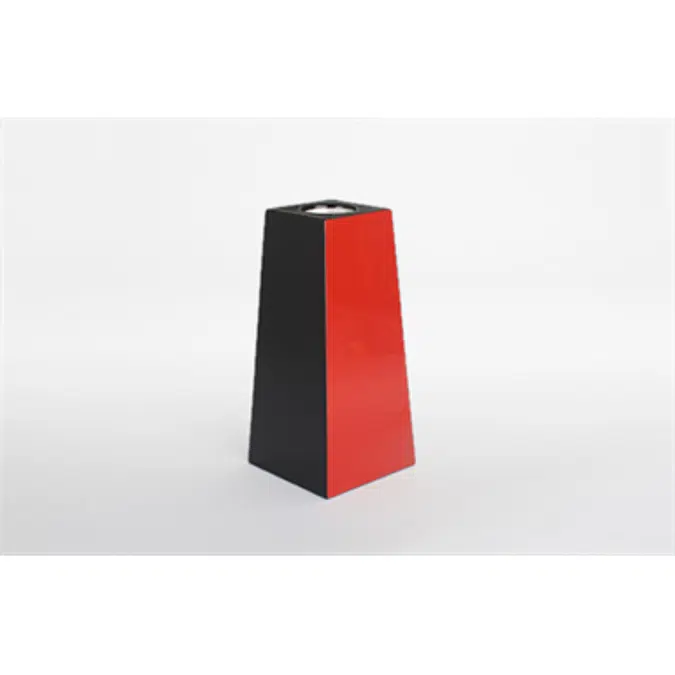 Black vermilion vase