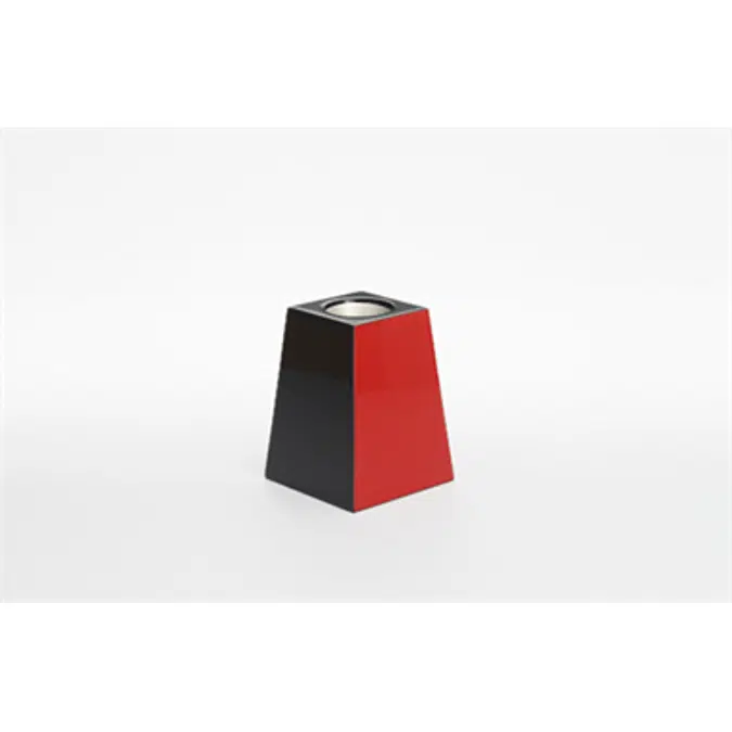 Black vermilion vase