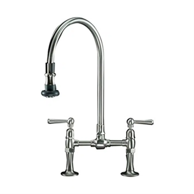 Jaclo 1015-M-BSS Deck Bridge Pull-Off Spray Faucet