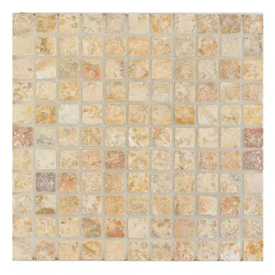 Arizona Tile Scabos 12x12 Inch Tumbled Travertine Mosaic Tile için görüntü