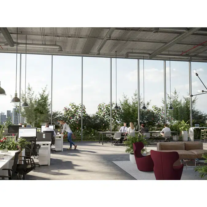 Circular curtain wall TENTAL 50 Mullion - Transom