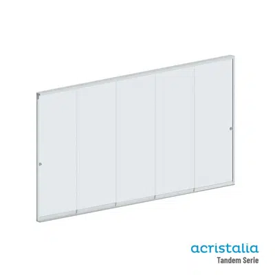 изображение для Multi–Track frameless sliding door - Tandem Series