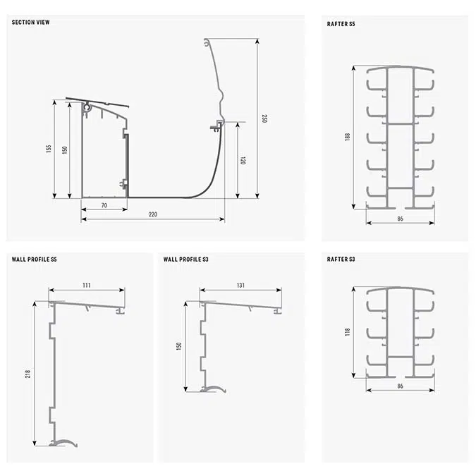 Acristalia Retractable Sliding Glass Roof