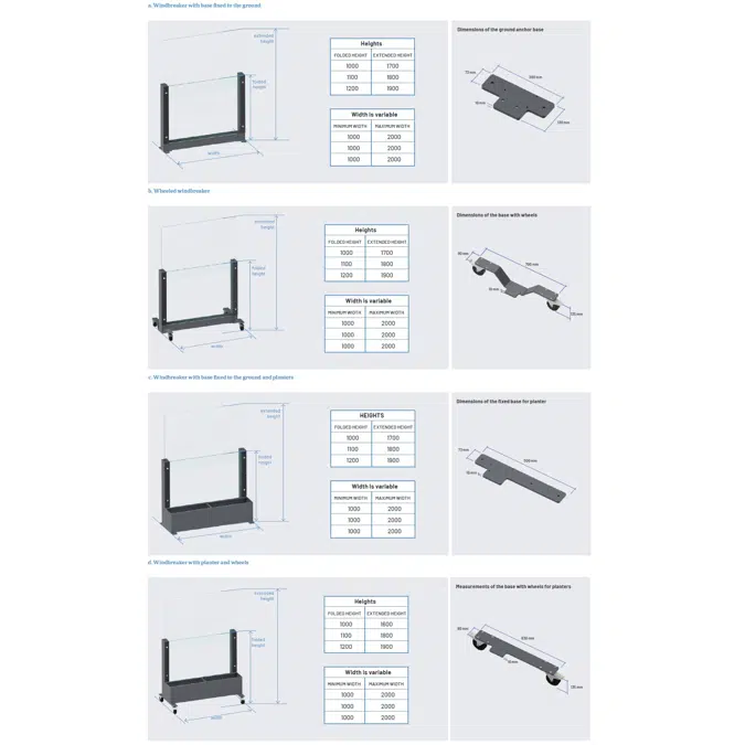 Acristalia garde-corps en verre extensible Serie Ascendo