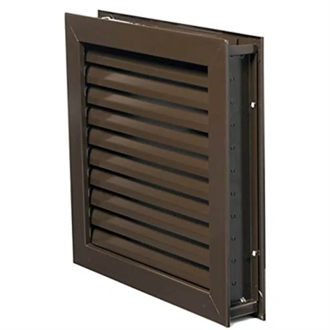 National Guard L1900DKB18X18 L-1900DKB-18X18 Fusible Louver Steel 18 x 18", 18" Height, Bronze