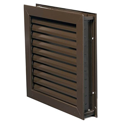 Image for National Guard L1900DKB18X18 L-1900DKB-18X18 Fusible Louver Steel 18 x 18", 18" Height, Bronze