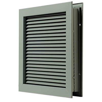 Image for National Guard L700RX18X24 L-700-Rx-18X24 Door Louver Steel 18 x 24", 18" Height, Steel