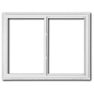 ProFinish Brickmould® 300 Series Vinyl Slider New Construction Window图像