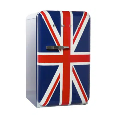 obraz dla Anni '50 Frigo Bar 1 porta, Union Jack