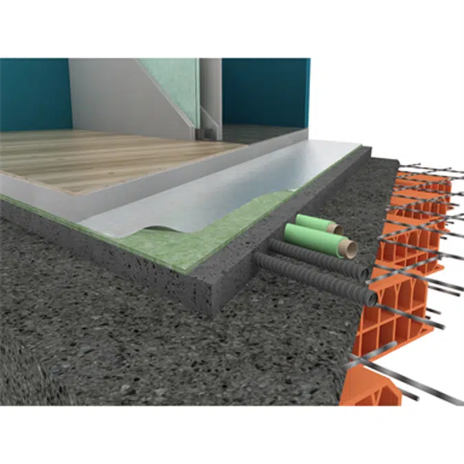 Mat for footstep noise insulation Pavisol