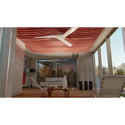 Image for Sound absorbing panel Mappyfiber L Wavy