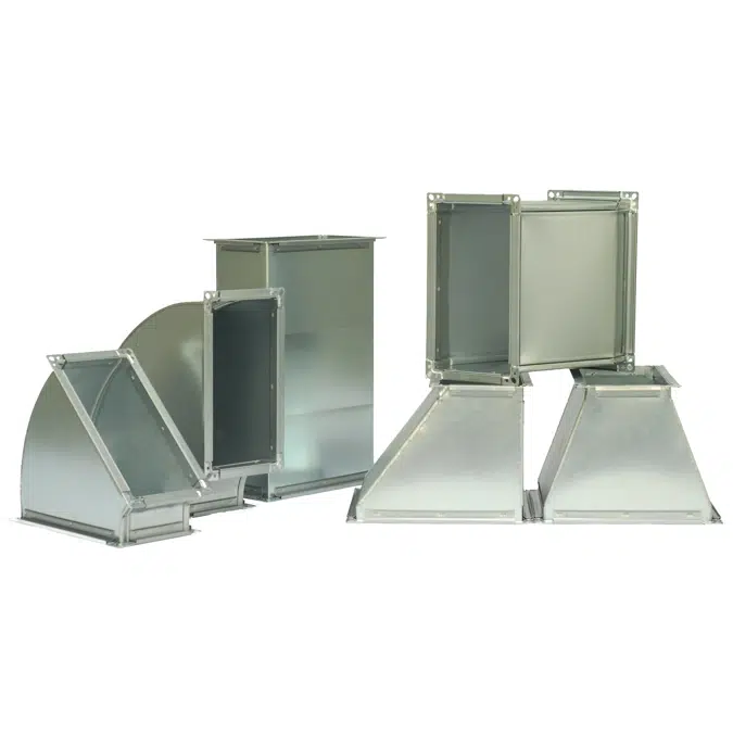 Rectangular ventilation ducts system