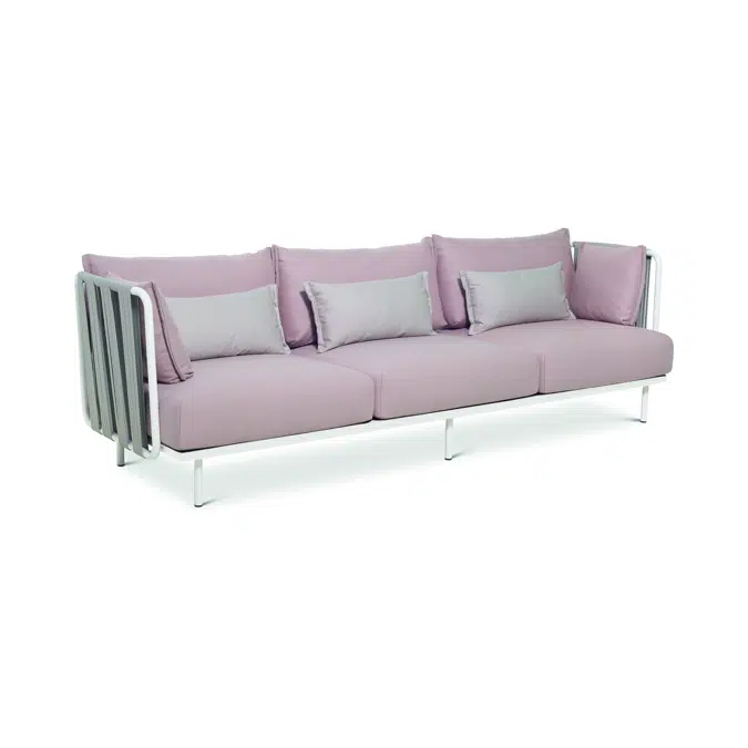 BIM objects - Free download! Teja 3 seater sofa | BIMobject