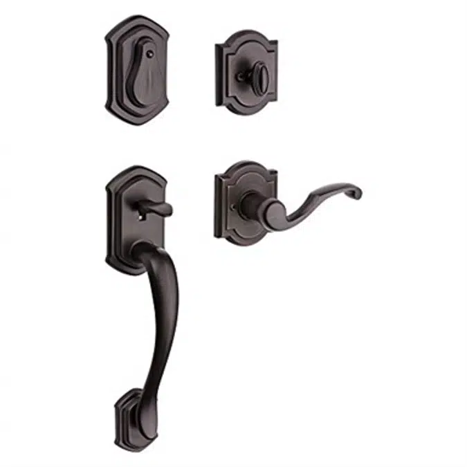 Baldwin Medina SmartKey Security Handleset with Madrina Lever