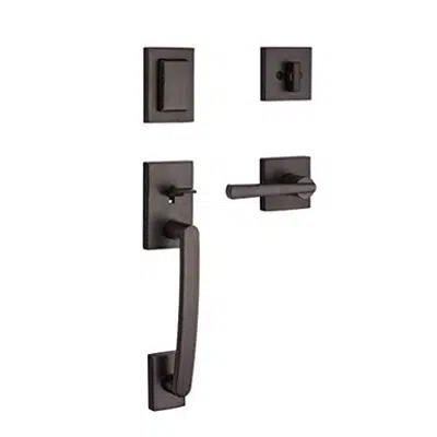 Image for Baldwin Spyglass SmartKey Security Handleset with Square Lever