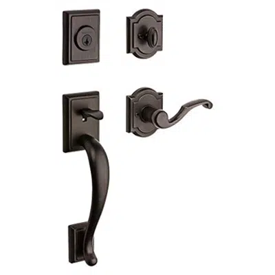 Baldwin Pistoria SmartKey Security Handleset with Madrina Lever için görüntü