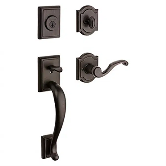 Baldwin Pistoria SmartKey Security Handleset with Madrina Lever