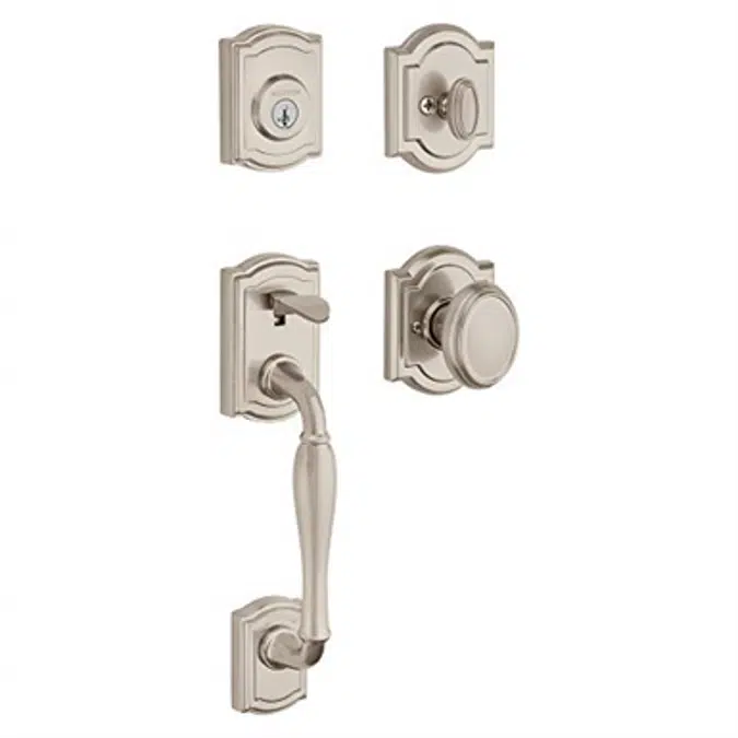 Baldwin Wesley SmartKey Security Handleset with Carnaby Knob