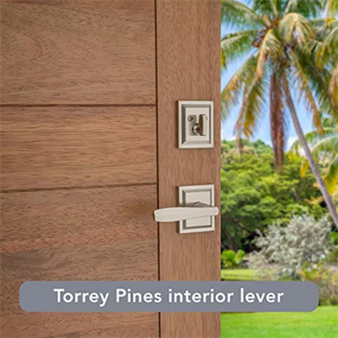 Baldwin Torrey Pines SmartKey Security Handleset with Square Lever