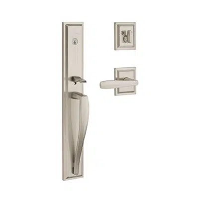 imagem para Baldwin Torrey Pines SmartKey Security Handleset with Square Lever