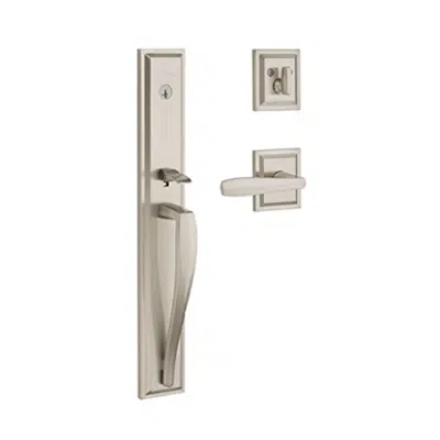 Image for Baldwin Torrey Pines SmartKey Security Handleset with Square Lever