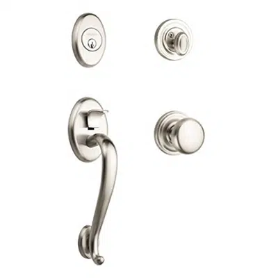 画像 Baldwin Logan Sectional Trim Handleset with Classic Knob