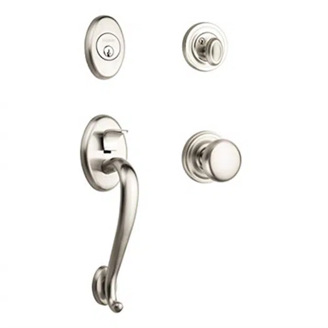 Baldwin Logan Sectional Trim Handleset with Classic Knob