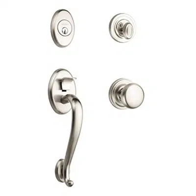 Image for Baldwin Logan Sectional Trim Handleset with Classic Knob