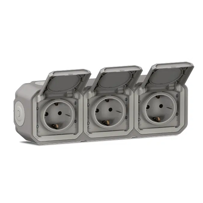 Legrand PLEXO Monobloc: watertight mechanisms, switches and sockets