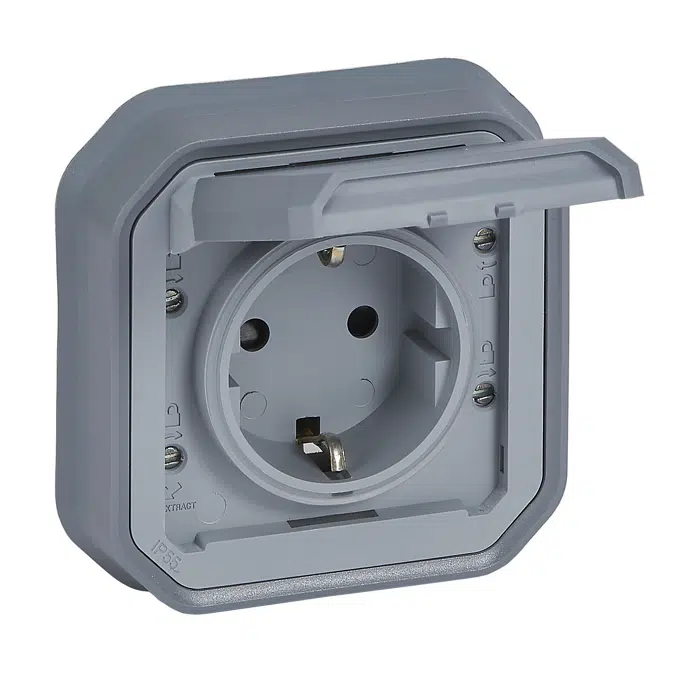 Legrand PLEXO Monobloc: watertight mechanisms, switches and sockets