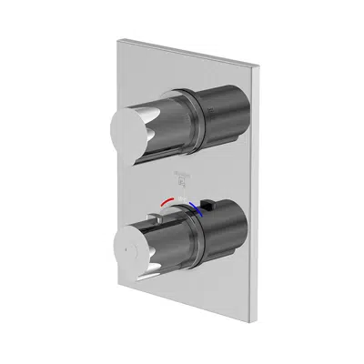 Image pour Series 120, Finish set for concealed thermostatic mixer, with 2 way diverter, 120 4133 3