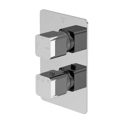 imagem para Series 230, Finish set for concealed thermostatic mixer, with 2 way diverter, 230 4133 3