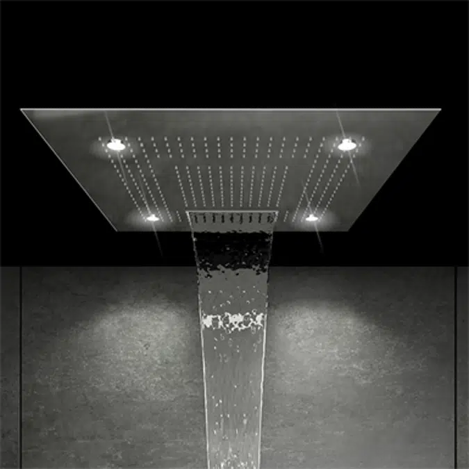 Sensual Rain shower panel with LED lights 390 6620