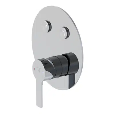 Image pour Pushtronic concealed single lever ¾“ with 2-way diverter 390 2321