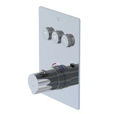 Image for Pushtronic concealed thermostatic mixer ¾“ with 2-way diverter 390 4231 1