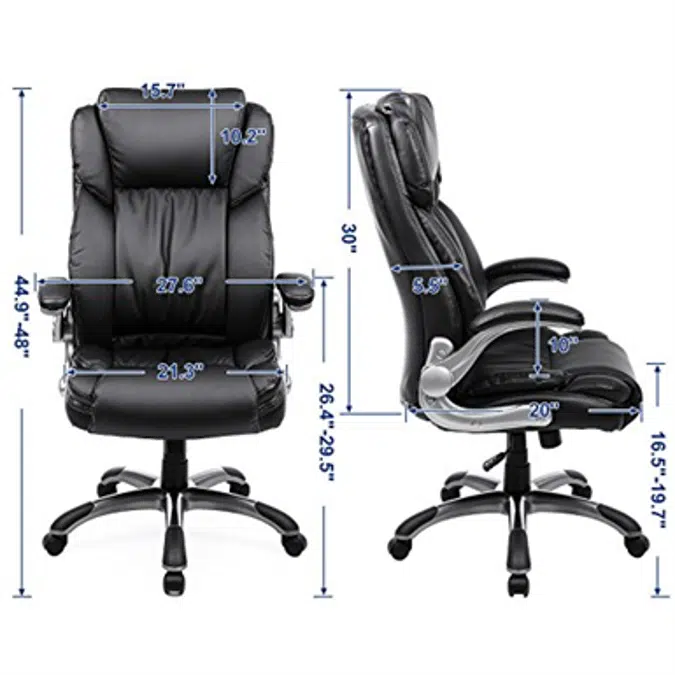 SONGMICS UOBG94BK High Back Computer Chair