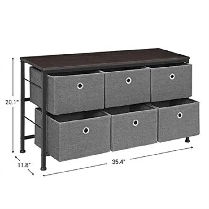 SONGMICS ULTS32G 2-Tier Wide Closet Dresser