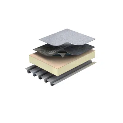 Waterproofing 2-layer system for Insulated Technical Roof with steel deck RS1.3图像