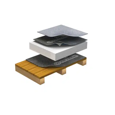 afbeelding voor Waterproofing 2-layer system for Technical Roof with wooden deck RS1.7