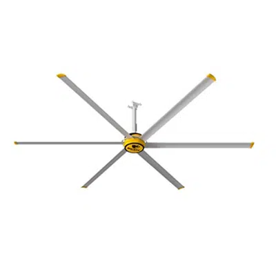 Image for Big Ass Fans 12 Ft 6 Silver Blades Ceiling Fan