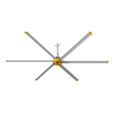 изображение для Big Ass Fans 12 Ft 6 Silver Blades Ceiling Fan