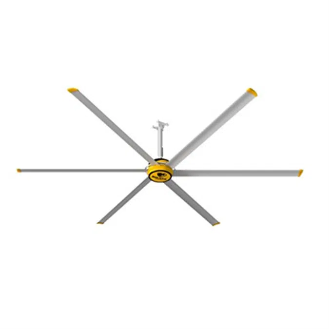 Big Ass Fans 12 Ft 6 Silver Blades Ceiling Fan