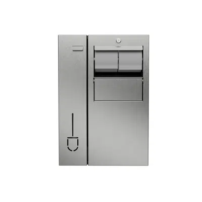 Image for Recessed In-Cubicle Unit (Toilet Roll, Brush and Waste Bin)