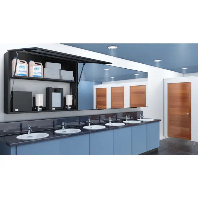 Paper Towel Dispenser Behind the Mirror MODULO SLIMLINE Range