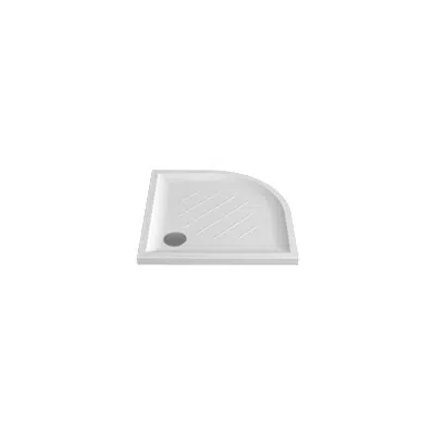 Image for VITA 900x900x35(55) self-standing quadrant shower tray (w/ anti slip)